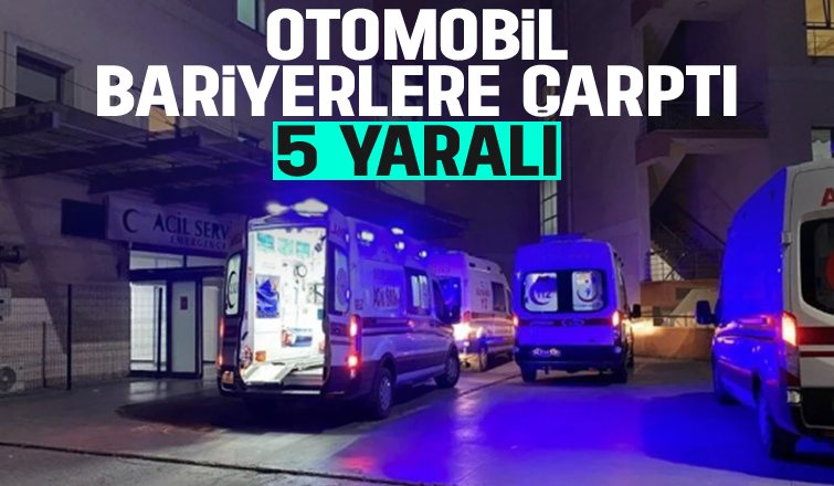 Otoyolda kaza: 5 yaralı