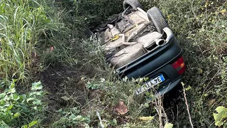 Otoyolda korkutan kaza