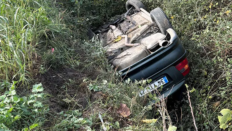 Otoyolda korkutan kaza