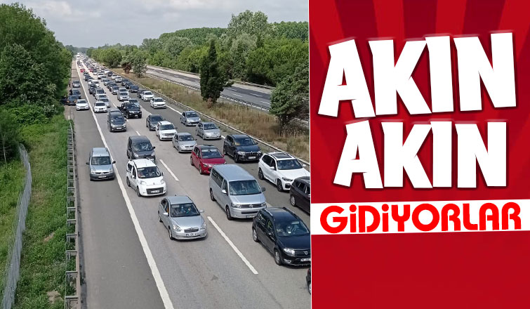 Otoyolda trafik durma noktasına geldi