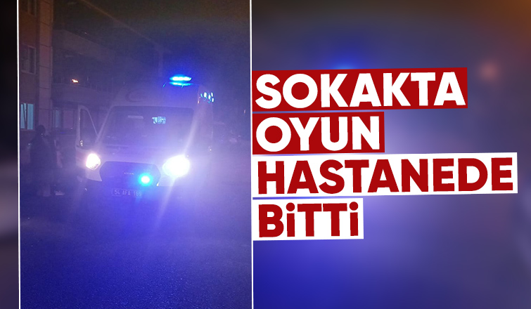 Oyun oynarken düşüp başını yardı