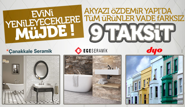 Özdemir Yapıda Kampanya Zamanı