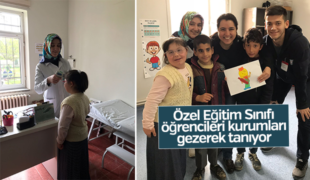 Özel Eğitim Sınıfı öğrencilerinden Sağlık Ocağına Ziyaret