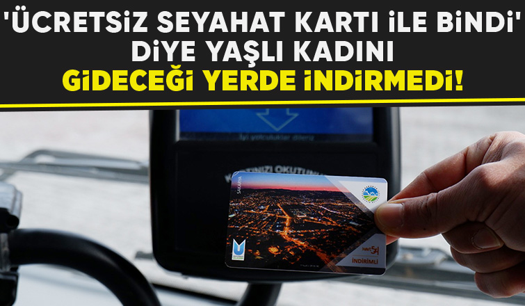 Özel halk otobüsü şoföründen tepki çeken davranış