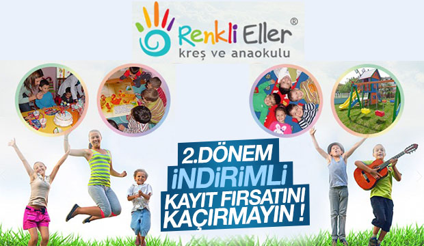 Özel Renkli Eller Kreş Gündüz bakım evi indirimli Kayıtlar Başladı