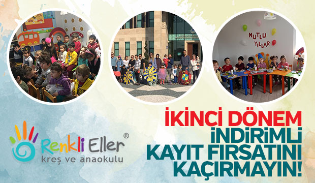 Özel Renkli Eller Kreş Gündüz bakım evi indirimli Kayıtlar Başladı