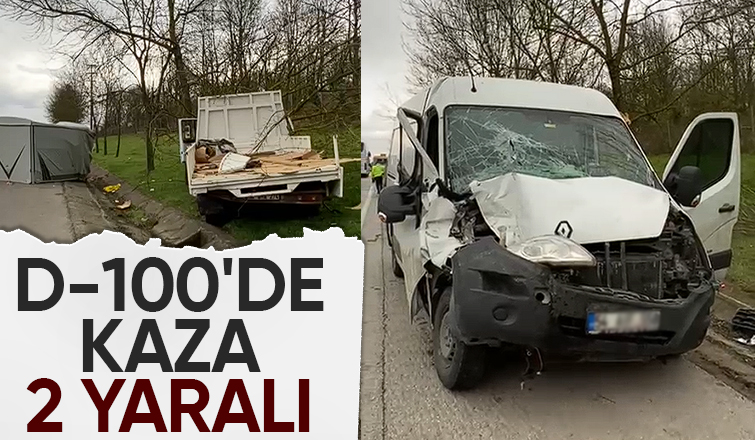 Panelvan ile kamyonet çarpıştı: 2 yaralı