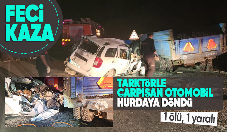 Evli çifti feci kaza ayırdı