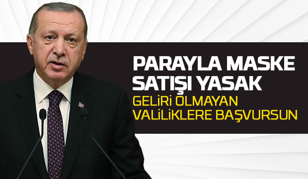 Parayla maske satışı yasak