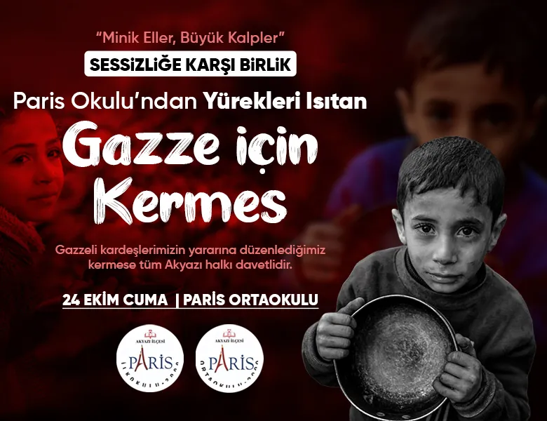 Paris İlkokulu ve Ortaokulu, Gazze’deki kardeşlerimize destek olmak için anlamlı bir kermes düzenledi