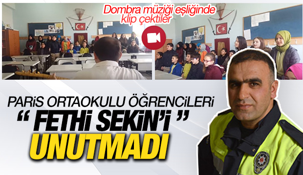 Paris Ortaokulu Öğrencileri Fethi Sekini i Unutmadı