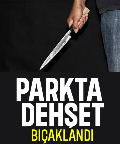 Parkta bıçaklanan genç ağır yaralandı