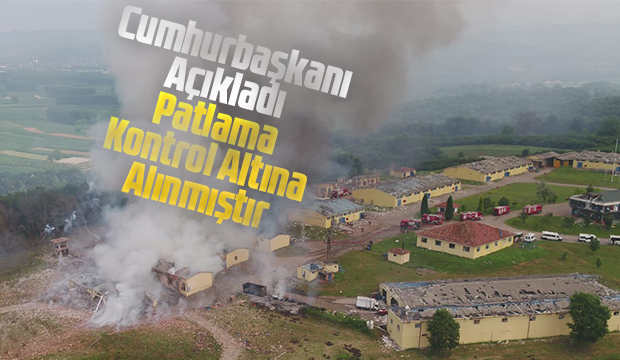 Patlama sonrası çıkan yangın kontrol altına alındı