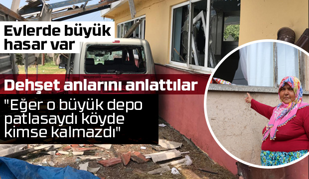 Patlama sonrası evler bu hale geldi