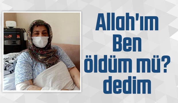 Patlamada 30 metre dışarı fırladı