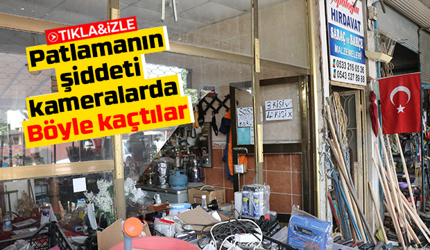 Patlamanın şiddetiyle kendilerini dışarı attılar