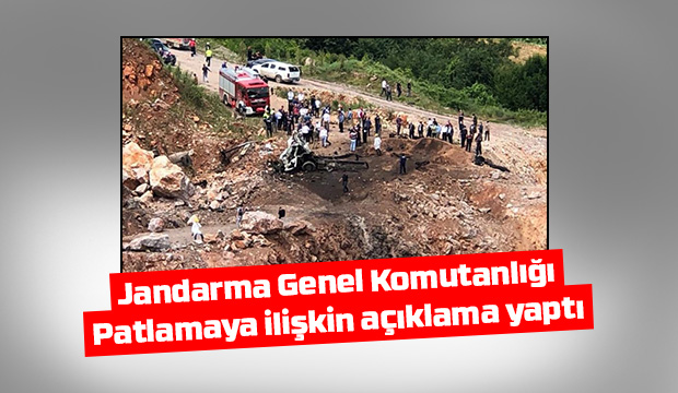 Patlamaya ilişkin açıklama yaptı
