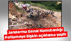 Patlamaya ilişkin açıklama yaptı
