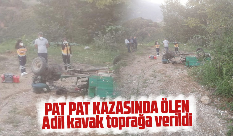 Patpat kazasında ölen 5 çocuk babasına acı veda