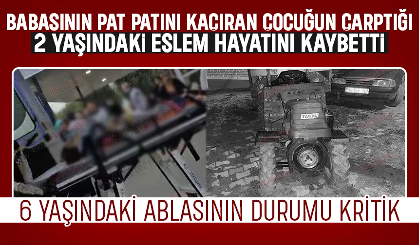 Patpatı kaçırıp dehşet saçtı; 2 yaşındaki çocuk hayatını kaybetti, ablası ağır yaralı