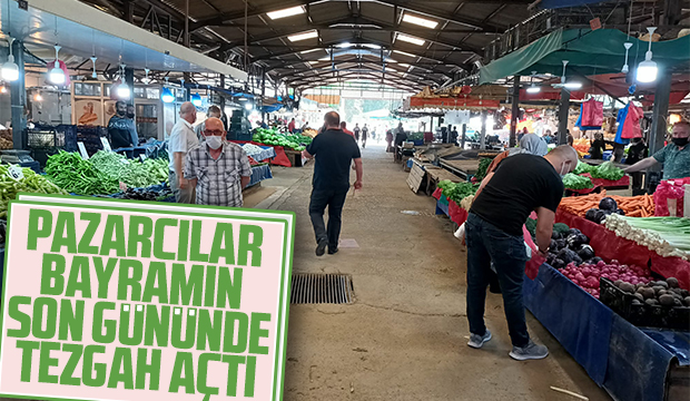 Pazar açıldı, vatandaş alış verişini yaptı