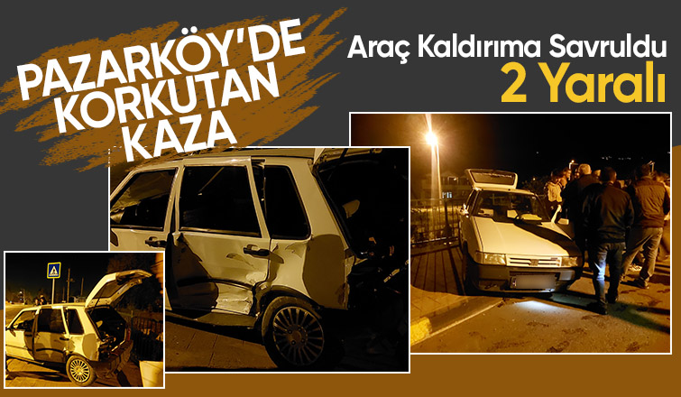 Pazarköy de U Dönüşü Kazaya Neden Oldu 2 Yaralı