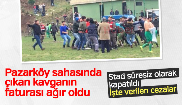 Pazarköy Sahasında Çıkan Kavganın FATURASI AĞIR OLDU