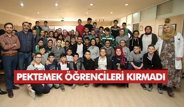 PEKTEMEK BİLGİ VE KÜLTÜR ÖĞRENCİLERİNİ KIRMADI