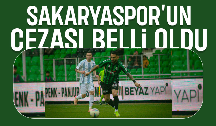 PFDK'dan Sakaryaspor'a ceza