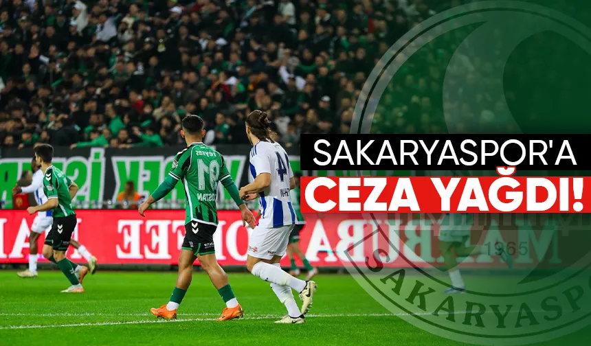 PFDK Sakaryaspor'a ceza yağdırdı