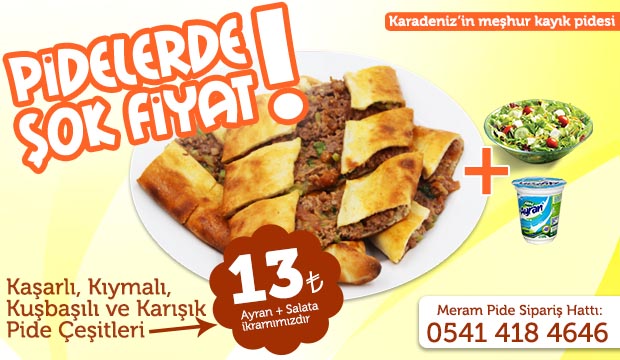 Pidelerde Şok Fiyat