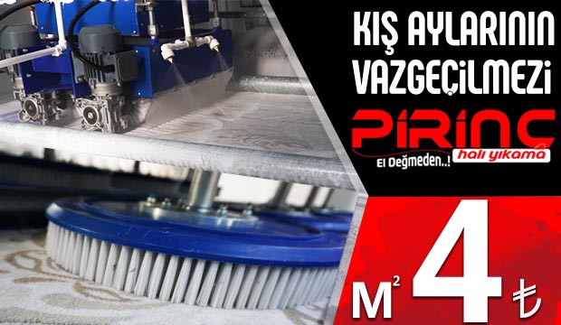Pirinç Halı Yıkamada Kış Kampanyası