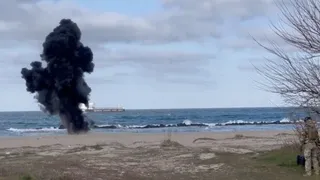 Plajdaki İHA, S.A.S. timleri tarafından imha edildi