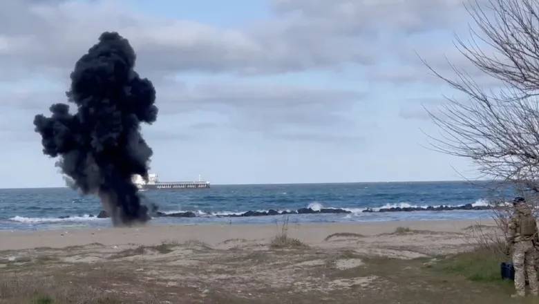 Plajdaki İHA, S.A.S. timleri tarafından imha edildi