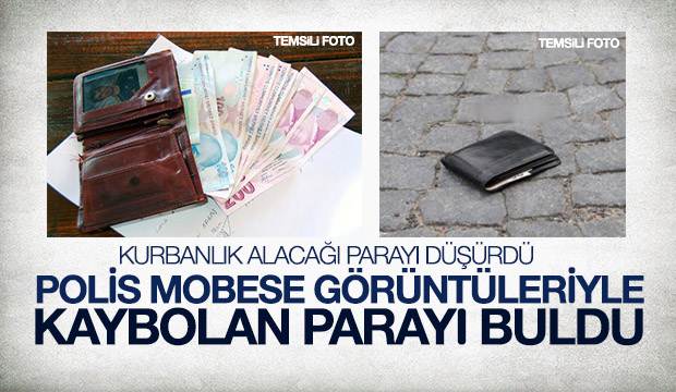 Polis Mobese Görüntüleriyle Kaybolan Parayı Buldu