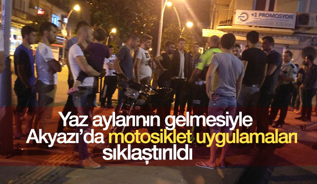 Polisten Motosikletlere Sıkı Denetim