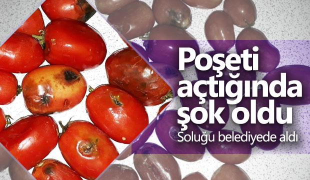 Poşeti açtığında şok oldu