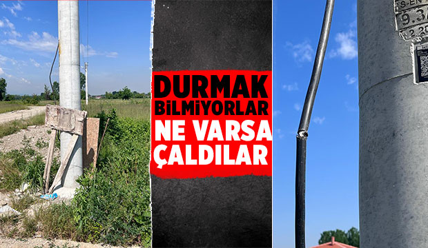 Prefabrikte ne var ne yok çaldılar