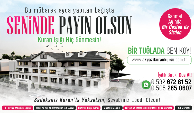 Ramazan Ayında Bir Destek De Sizden!