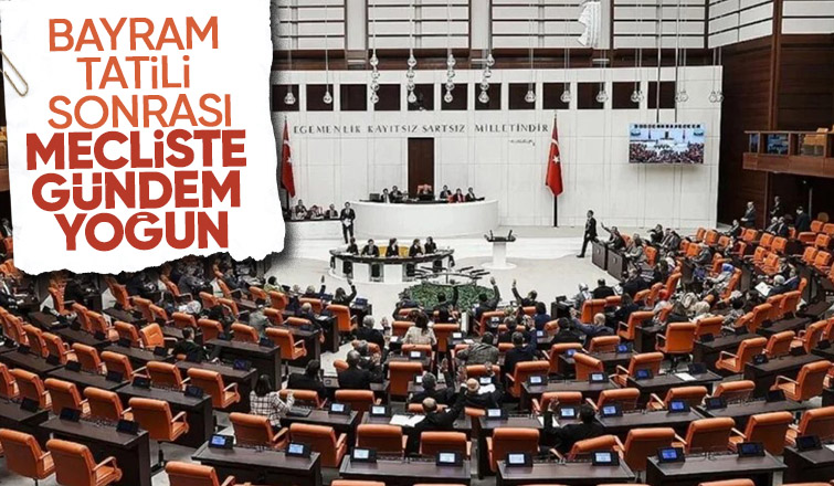 Ramazan Bayramı sonrası Meclis'in gündemi yoğun