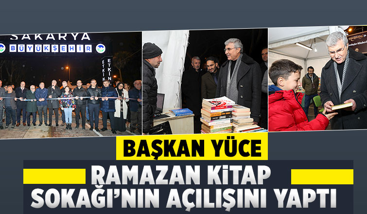 Ramazan Kitap Sokağı’nın açılışını yapıldı