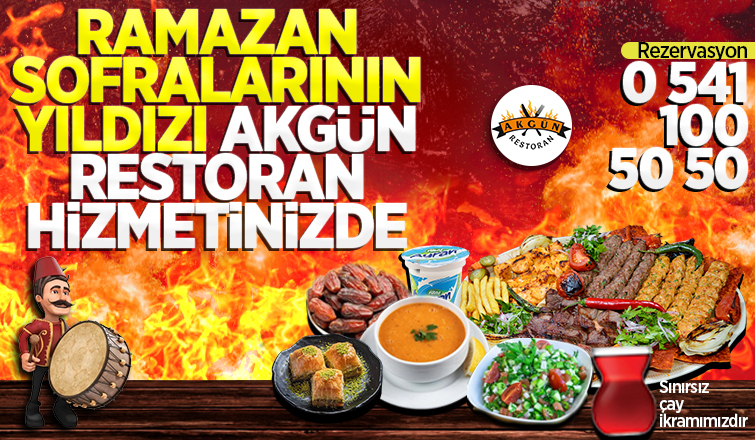 Ramazan Sofralarının Yıldızı Akgün Restoran