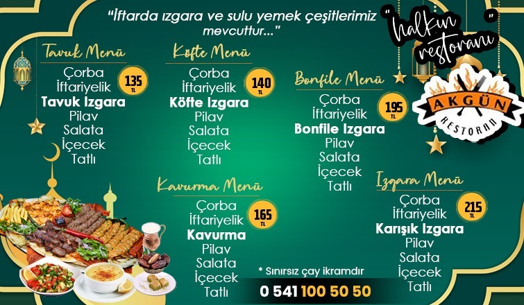 Ramazan sofralarının yıldızı: Akgün Restoran
