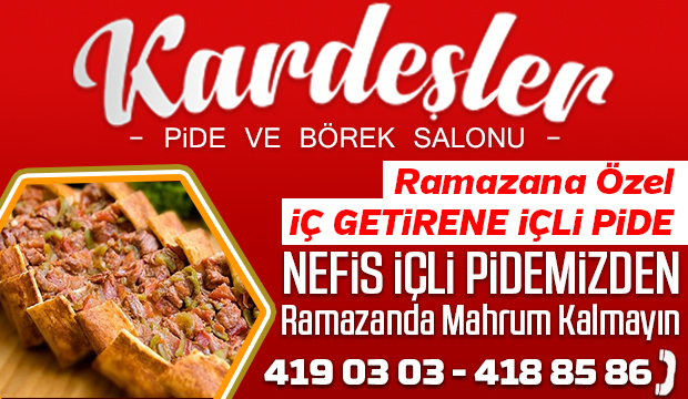 Ramazana özel iç getirene içli pide