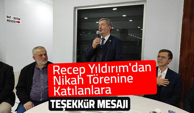 Recep Yıldırım'dan teşekkür mesajı