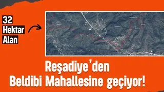 Reşadiye Beldibi Mahalle alan değişikliği