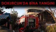 Dokurcun'da Bina Yangını