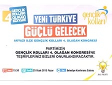Akyazı Ak Parti 4. Olağan Gençlik Kolları Kongresi 