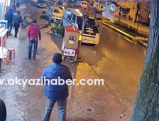 Polis Aracı Böyle Kaza Yaptı! 