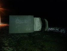 Gizli Buzlanma Sonucu Kayan Araç Takla Attı